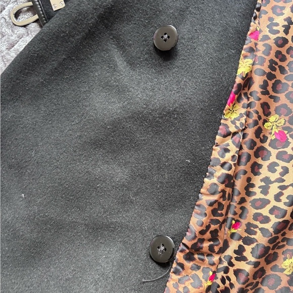 Betsey Johnson Wool blend cape jacket coat size 4 - Picture 8 of 13